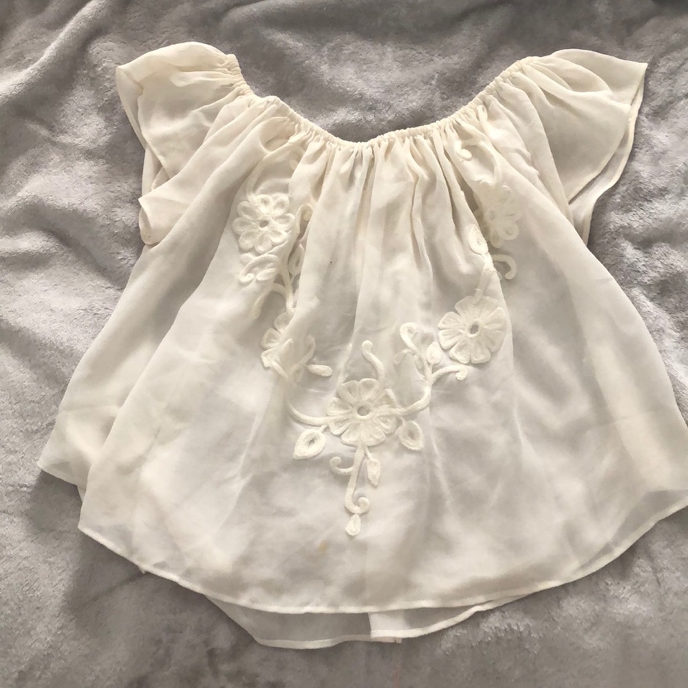 Off the shoulder shirt